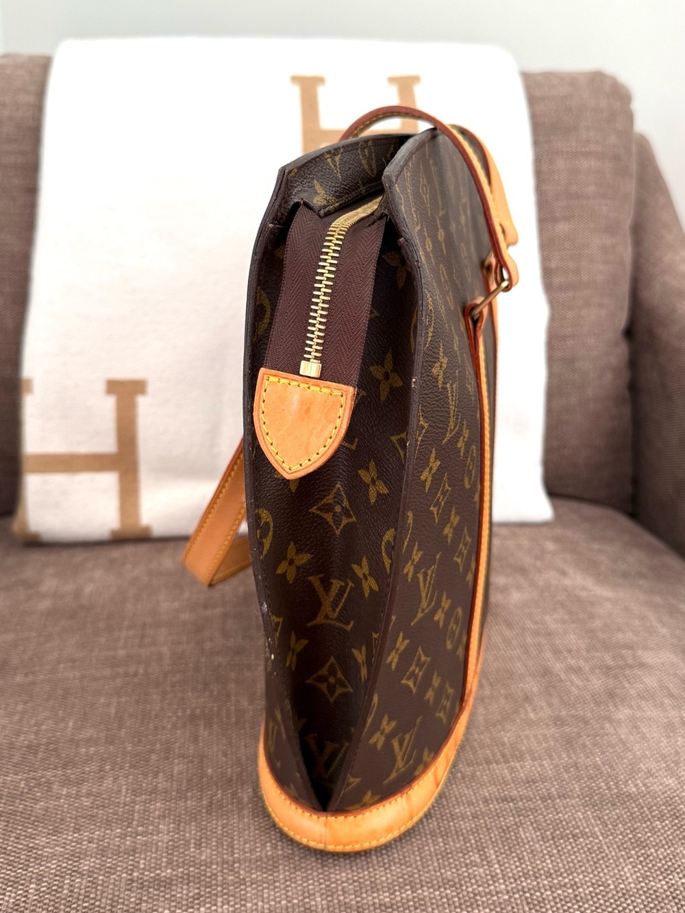 Authentic Louis Vuitton Babylone tote bag M51102 brown monogram LV canvas - Picture 7 of 16